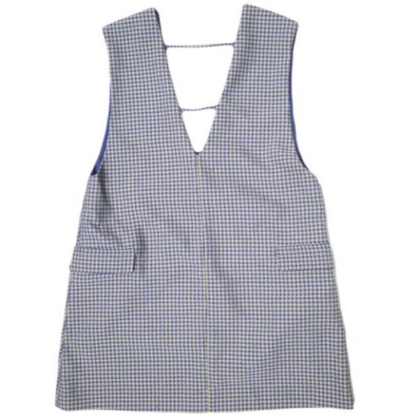 Ray BEAMS レイビームス 21AW チドリジャカードVネックノースリーブワンピース 61-26-3055-370 ONE SIZE PURPLE 千鳥格子 チェック g20430