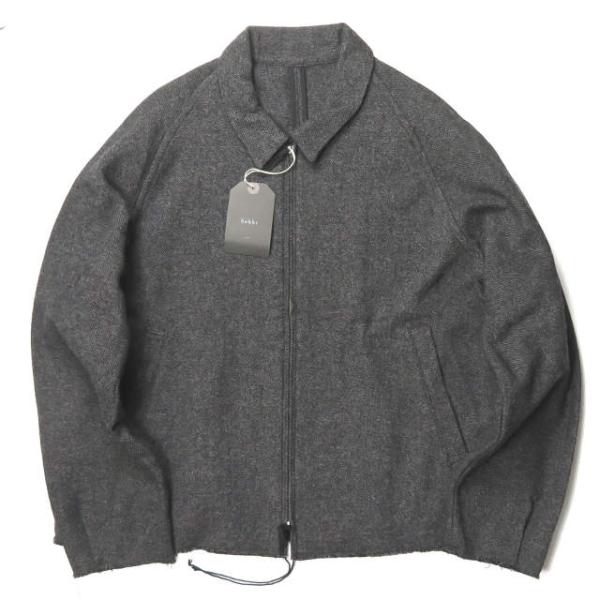 新品 bukht ブフト 日本製 COTTON WOOL TWEED DROP COLLAR