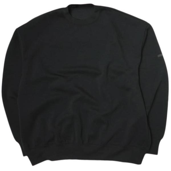 N.HOOLYWOOD COMPILE LINE エヌハリウッド ミスターハリウッド コンパイルライン 25SS 日本製 SWEATSHIRT ダンボールニット スウェットシャツ 2251-CS09-018 peg 40 BLACK トレーナー クルーネック プルオーバー トップス【新古品】【中古】【N.HOOLYWOOD COMPILE LINE】 looponline_g21094