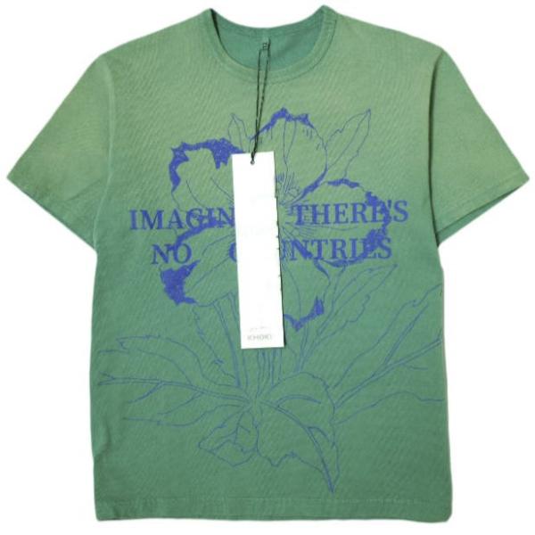 【関税込み】KHOKI ネイビー Vintage-Effect Tシャツ KHOKI / コッキ】Vintage-effect T-shirt（Tシャツ/カットソー