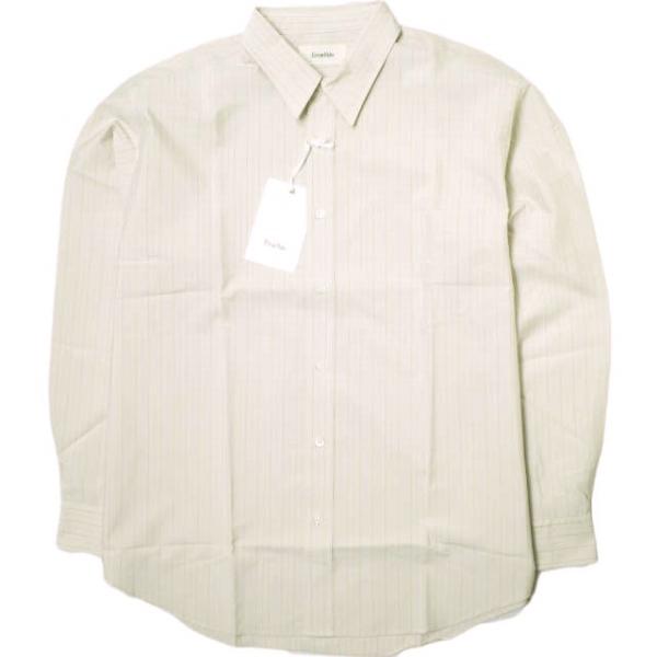 Ernie Palo ホワイトシャツ 新品 Ernie Palo アーニーパロ 25SS 日本製 Silk Cotton Stripe