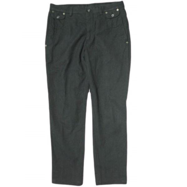 DOLCE&GABBANA ドルチェアンドガッバーナ イタリア製 コットンヘリンボーントラウザーズ G6FZAT / FC6AY 44 GRAY テーパード パンツ ボトムス【中古】【DOLCE&GABBANA】 DOLCE＆GABBANA ドルチェアンドガッバーナ イタリア製 コットン