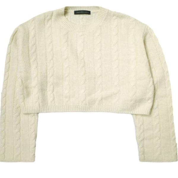 URBAN RESEARCH アーバンリサーチ 23AW クロップドケーブルニット UR37-22T028 Free IVORY セーター クルーネック トップス g21829