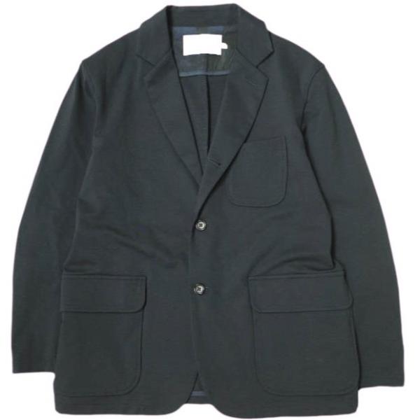 CURLY カーリー 日本製 BLEECKER JACKET コンプレッションジャージー 3Bテーラードジャケット 1(S) NAVY アウター g22019