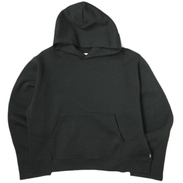 新品 MM6 メゾンマルジェラ 24SS BRUSHED SWEAT HOODIE ユニセックス スウェットプルオーバーパーカー SH0GU0003 S BLACK 定価70,400円 looponline_g22050