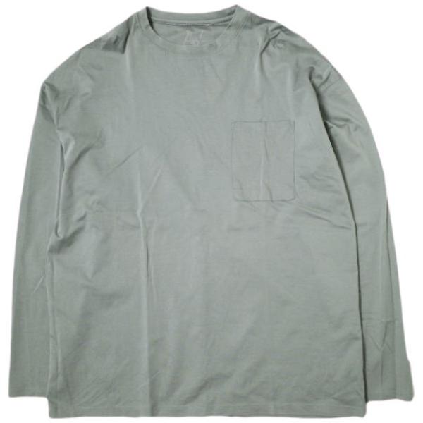 A4A エーフォーエー スーピマシルケットボックス ロングスリーブTシャツ A4A202212-006 M グレー 長袖 LHP カットソー トップス g22501