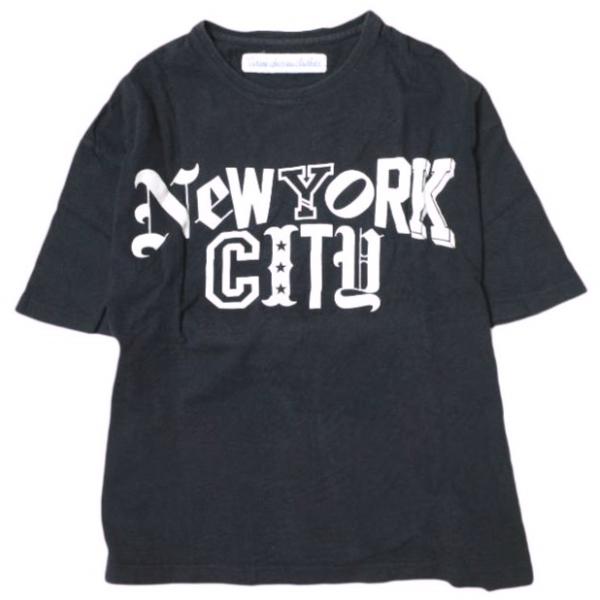 VOTE MAKE NEW CLOTHES ボートメイクニュークローズ 日本製 NEW YORK CITY TEE オーバーサイズロゴTシャツ VT-0005WM Free NAVY 半袖