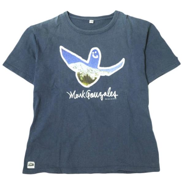 Mt RAINIER DESIGN x Mark Gonzales マウントレイニアデザイン マークゴンザレス 別注 エンジェルTシャツ XL NAVY 半袖 トップス g22792