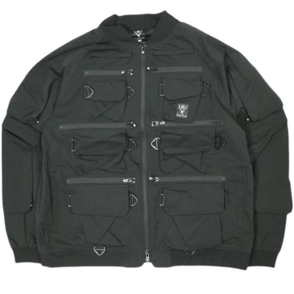 新品 South2 West8 サウスツーウェストエイト S2W8 MULTI-POCKET ZIPPED 2WAY JACKET マルチポケットジップ2WAYジャケット MR710 M BLACK 新品 South2 West8 サウスツーウェストエイト S2W8 MULTI-POCKET