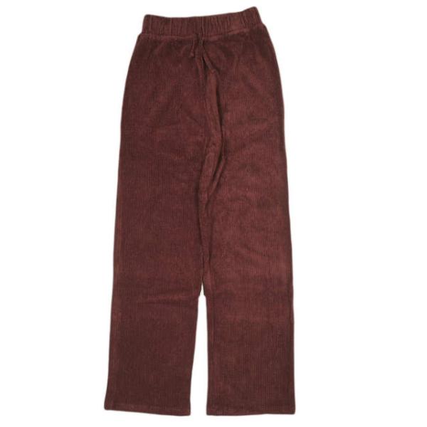 新品 BASERANGE ベースレンジ 24AW DOUGLAS PANTS テリーフリース イージーパンツ S ASTER BROWN RED ダグラスパンツ 定価31,790円 g22950