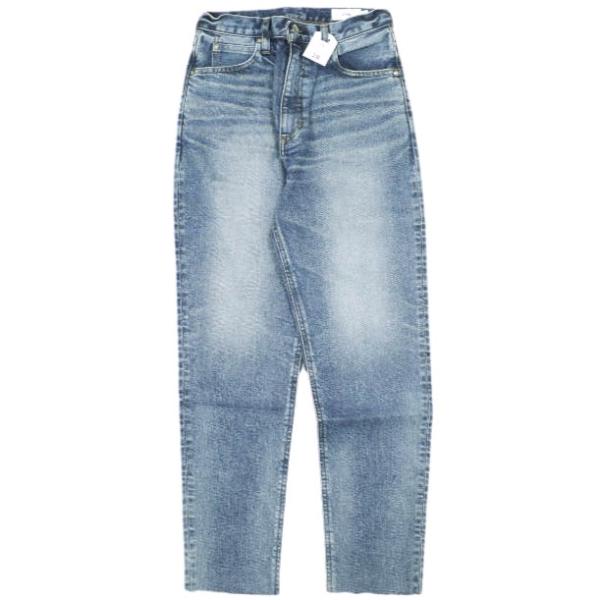 新品 HYKE ハイク 日本製 TAPERED UWB 13oz カットオフテーパードデニムパンツ 13168 28 USED WASH BLUE 定価31,900円 ジーンズ g23055 新品 HYKE ハイク 日本製 TAPERED UWB 13oz カットオフテーパード