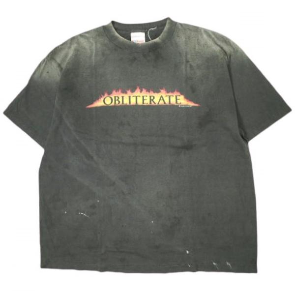 新品 SAINT MICHAEL セントマイケル 25SS 日本製 SS TEE / OBLITERATE ヴィンテージ加工Tシャツ SM-HR8-0000-013 XL BLACK SAINT Mxxxxxx 新品 SAINT MICHAEL セントマイケル 25SS 日本製 SS TEE / OBLITERATE