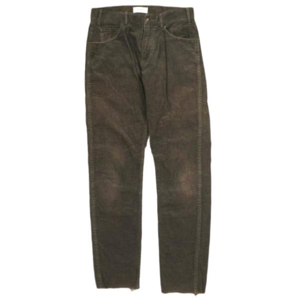 FIRE SERVICE ファイヤーサービス ストレッチカットオフコーデュロイパンツ 7441606 28 BROWN スキニー ジップフライ 5P BEAUTY＆YOUTH