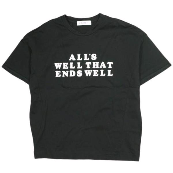 CEaRET シーレット 24SS 日本製 ロゴプリントＴシャツ 242003 2 ブラック 半袖 トップス g23642