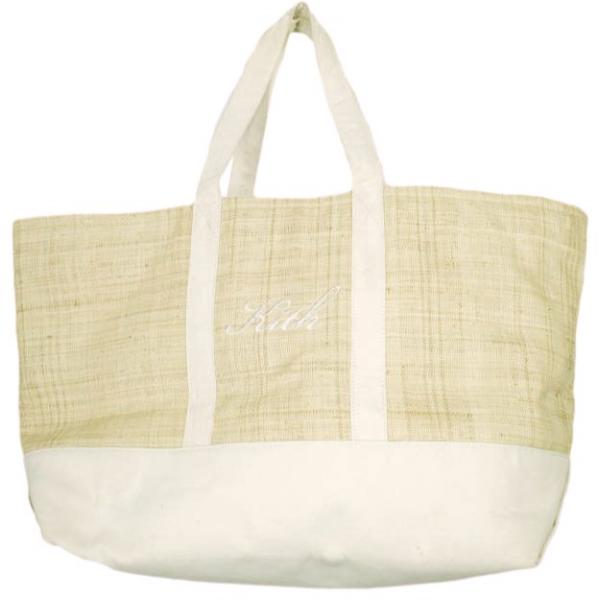 KITH NYC キスニューヨークシティ Straw Tote Bag ストロートートバッグ KHW4054-210 Natural カバン【中古】【KITH NYC】 KITH NYC キスニューヨークシティ Straw Tote Bag ストロートート