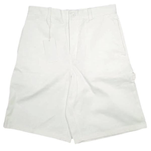 新品 ZARA ザラ BERMUDA RELAXED FIT バミューダペインターショーツ 1957/401/250 40 WHITE ショートパンツ ボトムス g24029