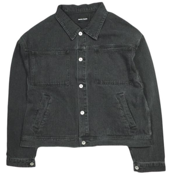 新品 Danke Schon ダンケシェーン 25AW WEB＆DEPOT限定 DENIM JACKET オーバーサイズ デニムジャケット UNS25135-OT L ブラック Gジャン