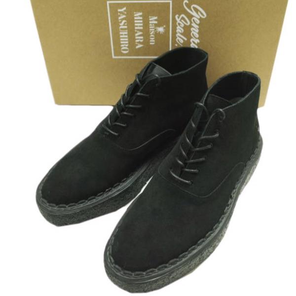 新品 N.HOOLYWOOD x General Scale. Maison MIHARA YASUHIRO 25AW 別注 SUEDE BOOTS スエードブーツ 2252-SE01 36 BLACK シューズ g24194 新品 N.HOOLYWOOD x General Scale. Maison MIHARA YASUHIRO 25AW 別注