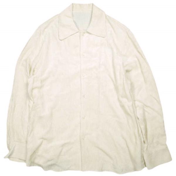 H BEAUTY＆YOUTH エイチ ビューティーアンドユース 日本製 RAYON CORDUROY SHIRT レーヨンコーデュロイシャツ 1611-299-2265 M ベージュ
