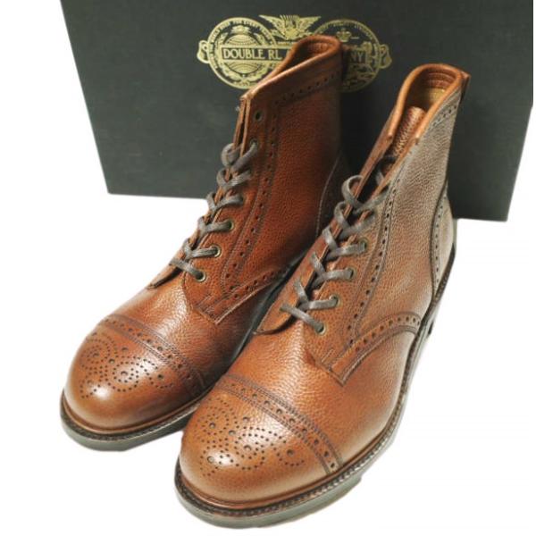 新品 RRL ダブルアールエル イギリス製 BOWERY BOOTS BROGUE バワリーブーツ 823511715001 US10D(28cm) Brown Double RL JULIAN MADE