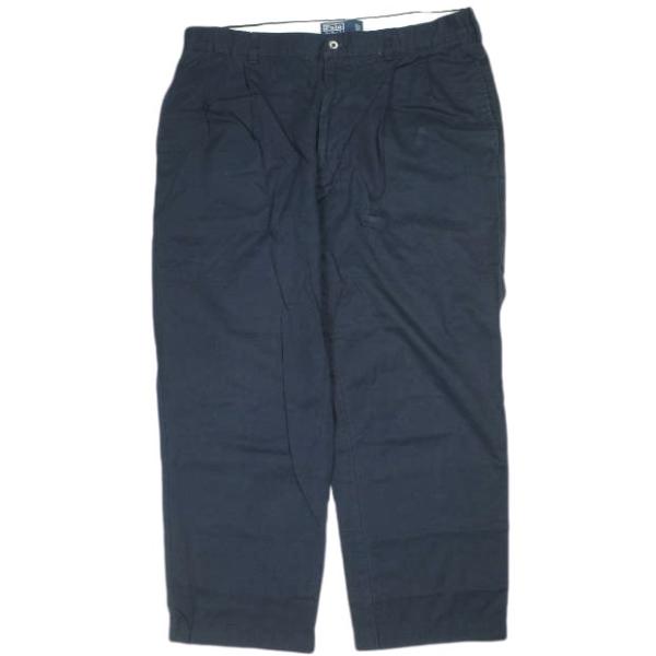 Polo by Ralph Lauren ポロバイラルフローレン HAMMOND PANT 2タックワイドチノパンツ 36 ネイビー ポロチノ ボトムス g24724