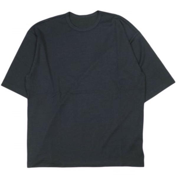 un/unbient アン 25SS 日本製 HALF SLEEVE T プレーティング天竺 バインダーネック Tシャツ UNCU15-B 2 Moon アンビエント トップス【新古品】【中古】【un/unbient】 新品 un/unbient アン 25SS 日本製 HALF SLEEVE T プレーティング天竺