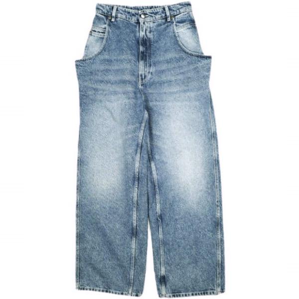 新品 HED MAYNER ヘドメイナー 25SS DENIM PANTS バギーデニムパンツ HMMA67023A HA191 XS BRIGHT BLUE ワイド ジーンズ 定価115,500円
