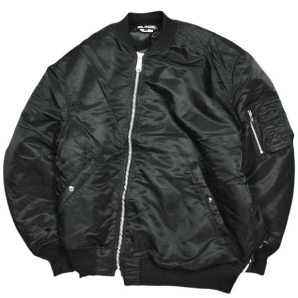 今期コムデギャルソンオムMA-1 フライトジャケットナイロンブルゾンL黒 今期コムデギャルソンオムMA-1 フライトジャケットナイロンブルゾンL黒