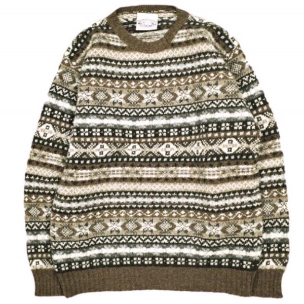 Jamieson's ジャミーソンズ スコットランド製 フェアアイルクルー