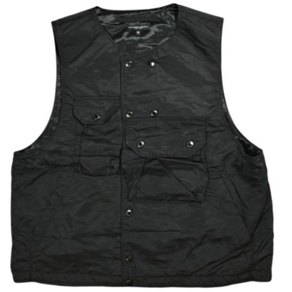 エンジニアードガーメンツ Cover Vest ハイカウントツイル ブラック S Engineered Garments エンジニアードガーメンツ Cover Vest - Flight