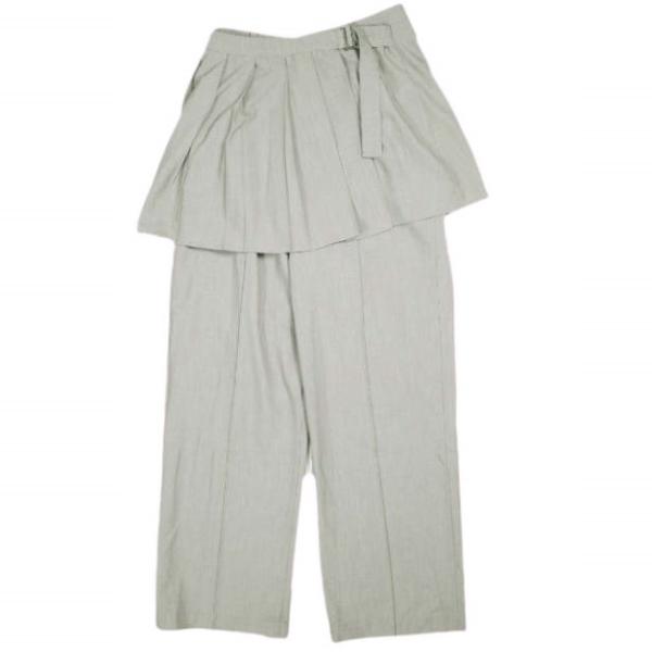Ray BEAMS レイビームス 23AW プリーツミニスカート付きパンツ 61-23-1030-462 1 モカ ボトムス g25415