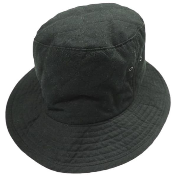 Cableami x BEAMS BOY ケーブルアミ ビームスボーイ 別注 日本製 キルティングバケットハット Free BLACK 帽子 g25661