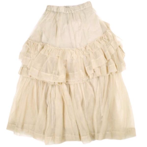 Chika Kisada チカキサダ 21SS チュールスカート CS-21049 1 Beige