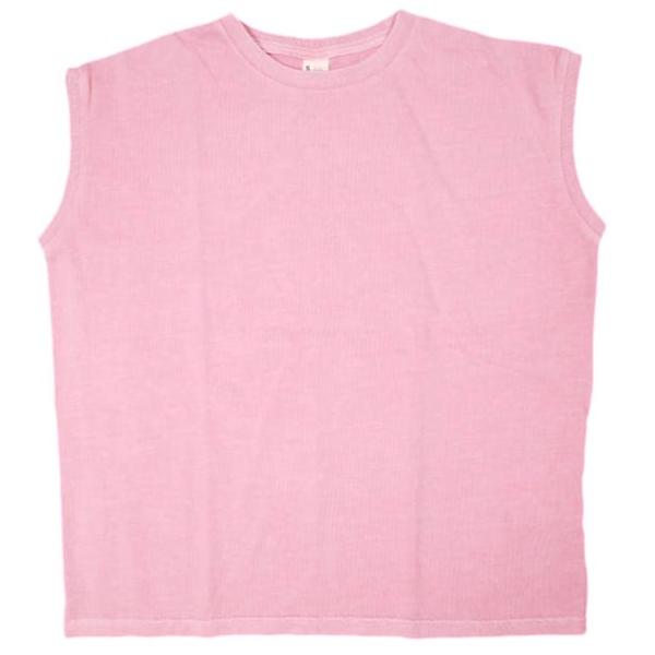SCREEN STARS x BEAMS BOY スクリーンスターズ ビームスボーイ 別注 ピグメントノースリーブTシャツ 13-04-0862-146 S(ONE SIZE) PINK