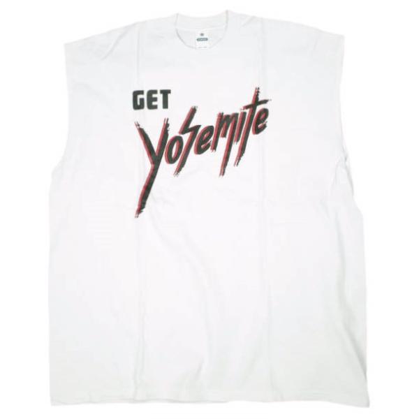 CHED チェド MUSCLE TEE GET Yosemite ノースリーブビッグTシャツ ONE SIZE ホワイト カットソー プリント BEAMS BOY トップス g25953