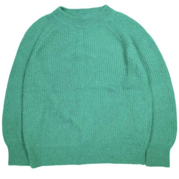 H BEAUTY＆YOUTH エイチ ビューティーアンドユース MOHAIR CREW NECK KNIT モヘヤクルーネックニット 1613-105-3052 Free GREEN セーター
