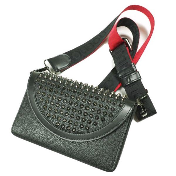 【新品】ルブタン Explorafunk Wallet 黒 ショルダー 新品 Christian Louboutin クリスチャンルブタン EXPLORAFUNK WALLET