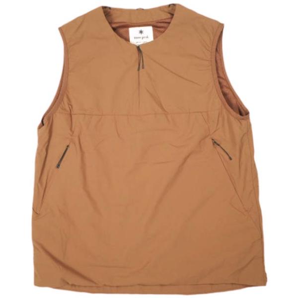 snow peak スノーピーク 2L Octa Vest 中綿プルオーバーベスト SW-19AU002 M(JPN) Brown ノーカラー アウター g26656