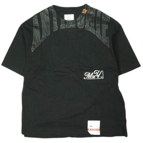 MAISON MIHARAYASUHIRO ブラックTシャツ MAISON MIHARA YASUHIRO メゾン ミハラヤスヒロ 21AW 日本製 ANTINOMIE