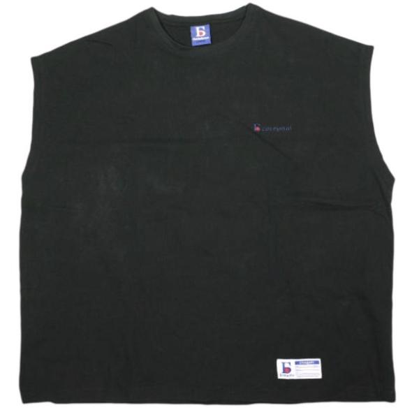 Danke Schon ダンケシェーン 25SS WEB＆DEPOT限定 16OE NOSLEEVES LOGO TEE ロゴ刺繍 ノースリーブTシャツ L BLACK トップス g26923