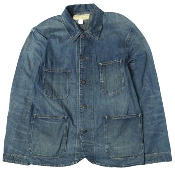 RRL コットンリネンデニムエンジニアジャケットXXL RRL ダブルアールエル コットンリネン デニム エンジニアジャケット