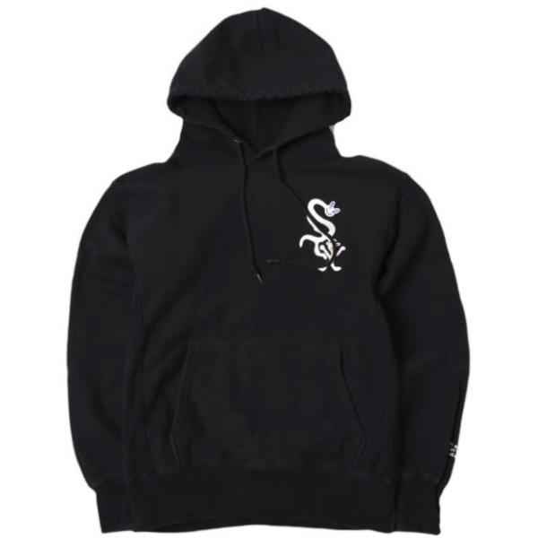 TAPPEI たっぺい BAYCREWS POPUP STORE限定 Im Not Into Baseball Hoodie シカゴ・ホワイトソックス ベースボールパーカー M BLACK 裏起毛 プルオーバー トップス【中古】【TAPPEI】 TAPPEI たっぺい BAYCREWS POPUP STORE限定 Im Not Into Baseball