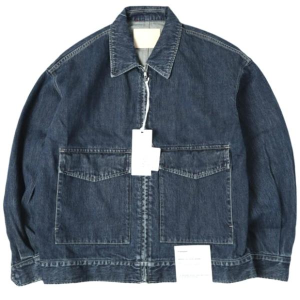 新品 Graphpaper グラフペーパー 25AW SELVAGE DENIM ZIP JACKET サルベージデニムジップジャケット GM253-20056DB 2 INDIGO DARK FADE