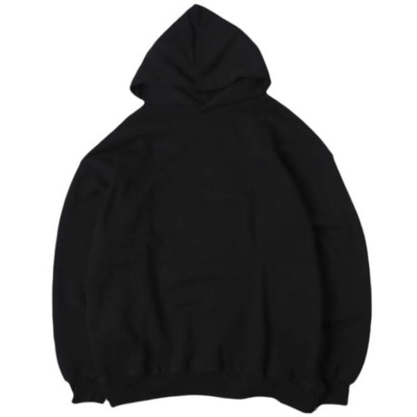 新品 Graphpaper グラフペーパー 25SS 日本製 AZUMA TERRY HOODIE GU251-70196B 2 BLACK 裏毛 スウェットプルオーバーパーカー トップス
