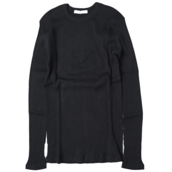 新品 ASTRAET アストラット 日本製 コットンクルーネックリブロングTシャツ 5426-270-0215 Free BLACK UNITED ARROWS 長袖 カットソー