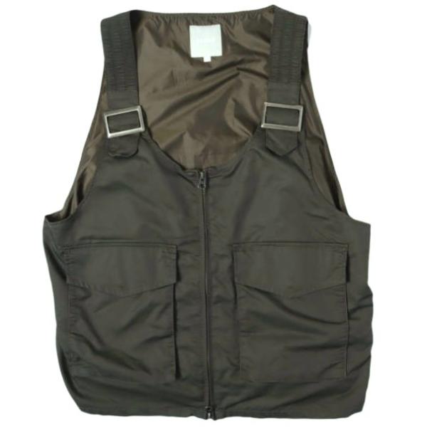 BEAMS ビームス ピーチクロスベスト 11-06-0510-139 M OLIVE ジレ トップス g27320