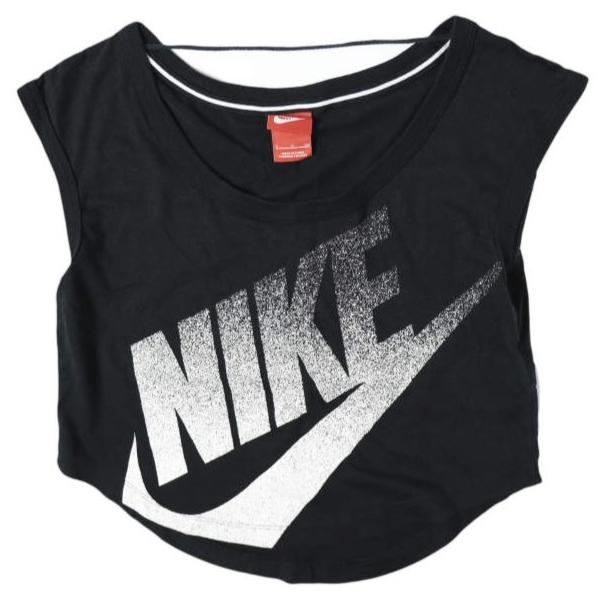 NIKE ナイキ スウォッシュロゴ ノースリーブTシャツ 586547-010 S BLACK ヨガ フィットネス トレーニング タンクトップ トップス g27351