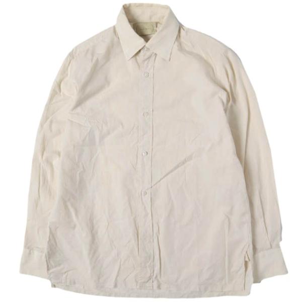 CANTATE カンタータ 23SS 日本製 The Shirt レギュラーカラーシャツ 23SSCA0379 44 BEIGE 長袖 トップス g27385