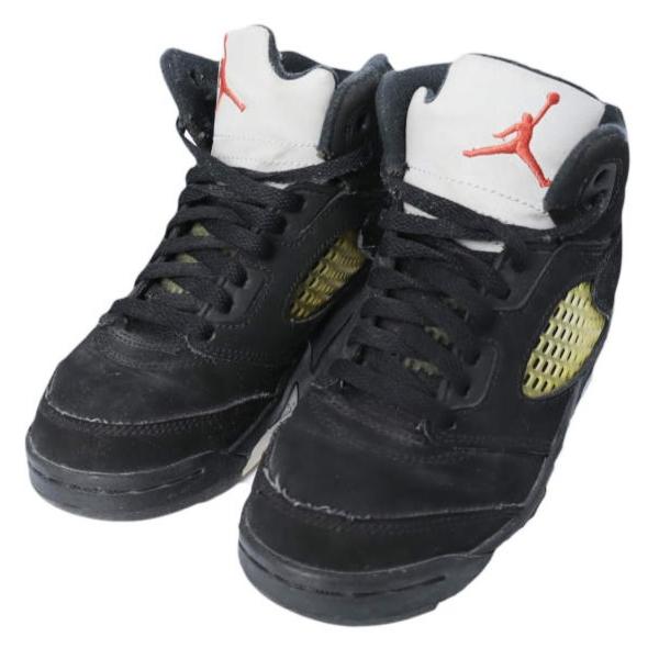 NIKE ナイキ AIR JORDAN 5 RETRO OG BP エア ジョーダン 5 レトロ オリジナル 440889-003 13.5C(19.5cm) BLACK/FIRE RED/METALLIC SILVER