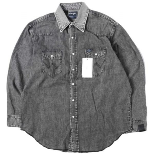 新品 N.HOOLYWOOD COMPILE LINE x Wrangler ミスターハリウッド ラングラー 26SS 7.25oz デニムウエスタンシャツ 6261-WR01 38(M) CHARCOAL